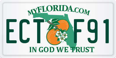 FL license plate ECTF91