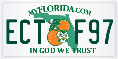 FL license plate ECTF97