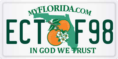 FL license plate ECTF98