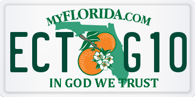 FL license plate ECTG10
