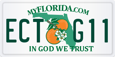 FL license plate ECTG11