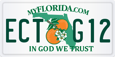 FL license plate ECTG12