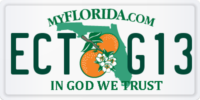 FL license plate ECTG13