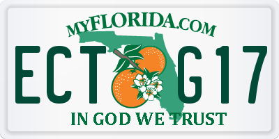 FL license plate ECTG17