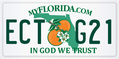 FL license plate ECTG21