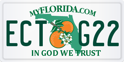 FL license plate ECTG22