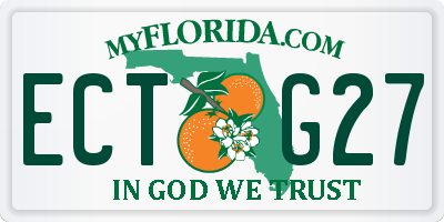 FL license plate ECTG27