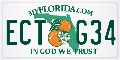 FL license plate ECTG34