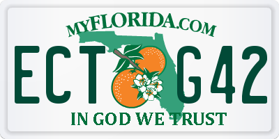 FL license plate ECTG42