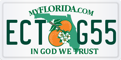 FL license plate ECTG55