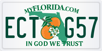 FL license plate ECTG57