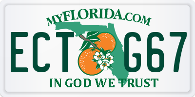FL license plate ECTG67