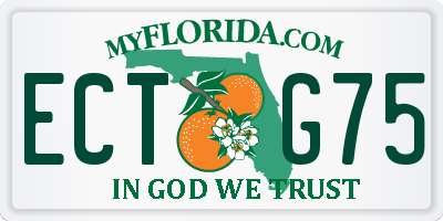 FL license plate ECTG75