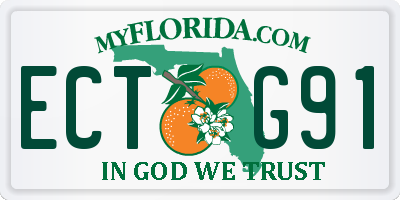 FL license plate ECTG91