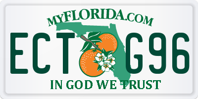 FL license plate ECTG96