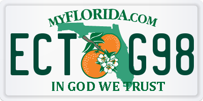FL license plate ECTG98