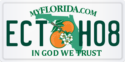 FL license plate ECTH08