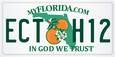 FL license plate ECTH12