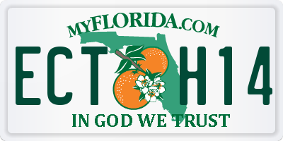 FL license plate ECTH14