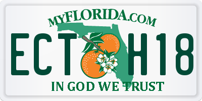 FL license plate ECTH18