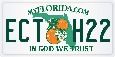 FL license plate ECTH22