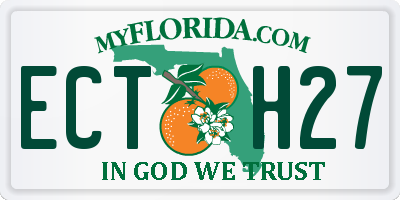 FL license plate ECTH27