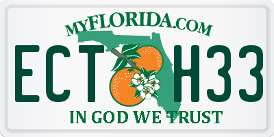FL license plate ECTH33