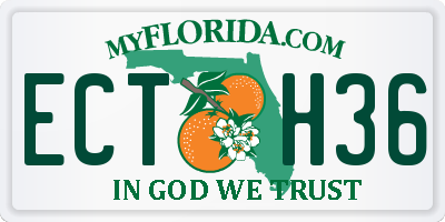 FL license plate ECTH36