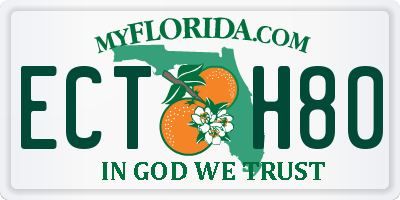 FL license plate ECTH80