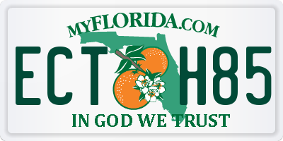 FL license plate ECTH85