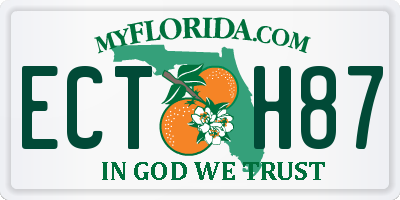 FL license plate ECTH87