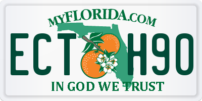 FL license plate ECTH90