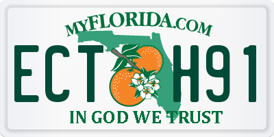 FL license plate ECTH91