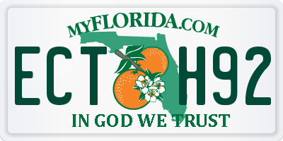 FL license plate ECTH92
