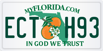 FL license plate ECTH93