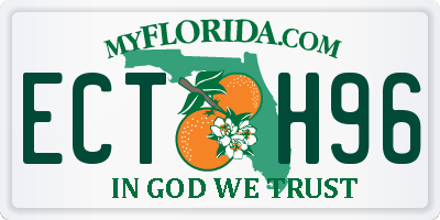 FL license plate ECTH96