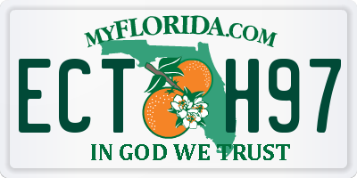 FL license plate ECTH97