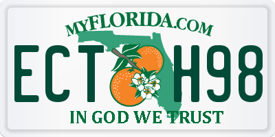 FL license plate ECTH98