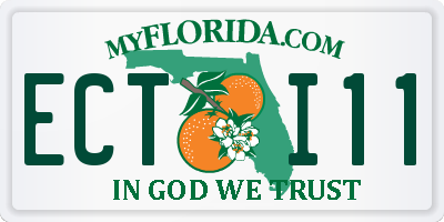 FL license plate ECTI11