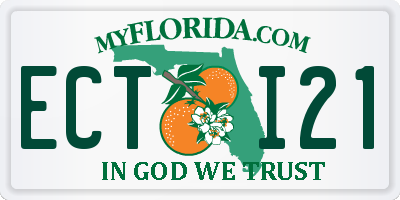 FL license plate ECTI21