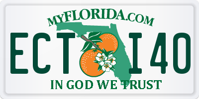 FL license plate ECTI40