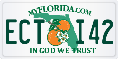 FL license plate ECTI42
