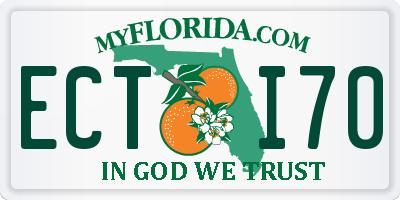 FL license plate ECTI70