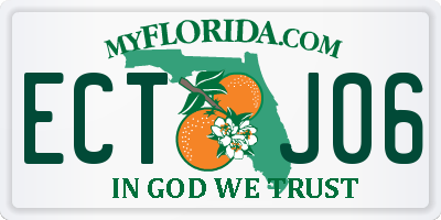 FL license plate ECTJ06
