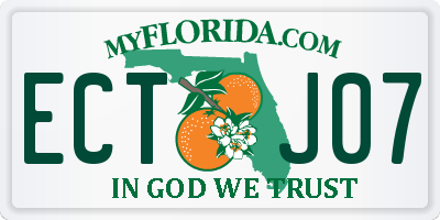 FL license plate ECTJ07