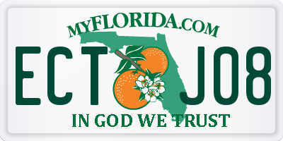 FL license plate ECTJ08