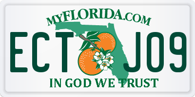 FL license plate ECTJ09