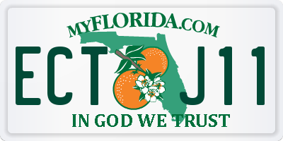 FL license plate ECTJ11