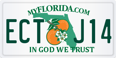 FL license plate ECTJ14