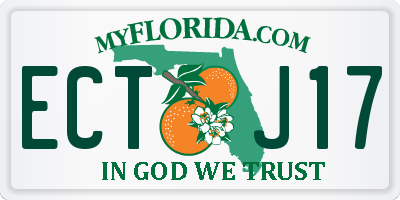 FL license plate ECTJ17
